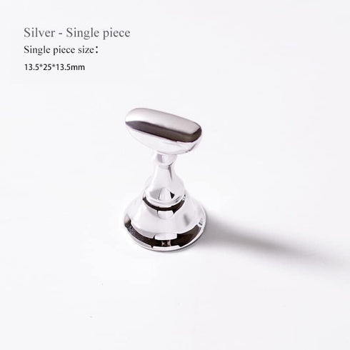 Silver Acrylic Press on Nails Display Stands for Nail Practice for Painting Nails Stand for False Nail Designs for Home DIY Beginner Salon Supplie...