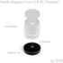 GRIFITI Nootle Magnetic Foot 1/4 20 Threaded Magnet Base for Mini Ball Head, Pan Heads, Camera, Phone Holders, Video Cameras, Phone Mounts, Projec...