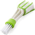 White Green Car Air Vent, Automotive Air Conditioner Cleaner and Brush Double Ended Dust Blind Cleaner Car Vent Brush Blind Brush Hand Held Magic ...