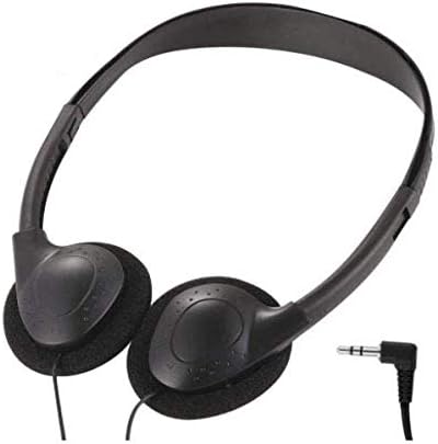 Wholesale On-Ear Headphones - Inexpensive Headphones, Stereo Headphones for Students, Classroom, Library - Package of 3 - Black Headphones...
