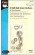 Dritz 213-18 Half Ball Cover Buttons, Size 18 - 7/16-Inch, 5-Sets...
