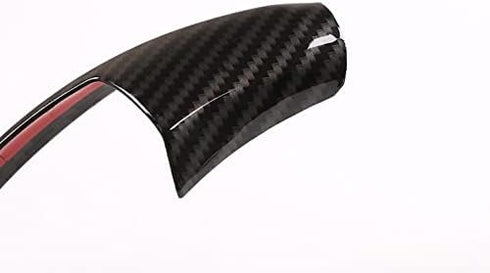 ABS Carbon Fiber Look Gear Shift Knob Trim Cover Fit for BMW 3 4 Series X3 X4 X5 X6 F10 F30 f32...