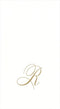 Caspari White Pearl Paper Linen Guest Towels, Monogram Initial Abstract, Pack of 24...