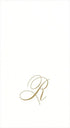 Caspari White Pearl Paper Linen Guest Towels, Monogram Initial Abstract, Pack of 24...