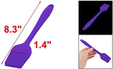 uxcell Silicone Family Bakery Cookie Cake Baking Tool Cream Butter Pastry Brush Purple...