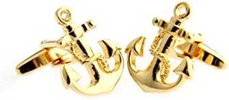 Anchor USN Pair of Cufflinks in a Presentation Gift Box & Polishing Cloth...