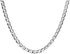 925 Sterling Silver chain 3.5MM, 4.5MM, 5.5MM, 6.5MM, 8MM,9MM,10.5MM,12MM Solid Flat Mariner Link Chain Necklace- Silver Necklace Chain, Men and W...
