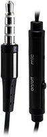 Bastex Universal Black Earphone/Ear Buds (3 pk),3.5mm Stereo Headphones in-Ear,Tangle Free Cable, with Built-in Microphone Earbuds for iPhone iPod...