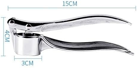 Garlic Press Mashed Garlic Crusher Peeler Chopper Garlic Puree Maker Heavy Duty Stainless Zinc Alloy...