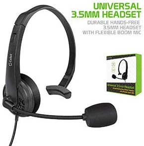 Cellet Wired Hands Free Headphones with 3.5mm Jack, compatible to Computer Cellphone Headphone PC Skype Webinar Smart Phone Call Center Use Hands ...