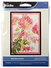 Bucilla Counted Cross Stitch Mini Picture Kits, Bleeding Hearts 046109...