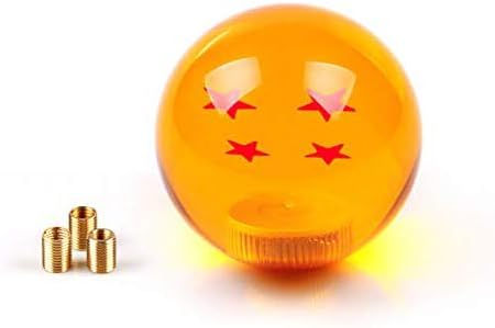 Unifizz Car Dragon Ball Z Star Manual Gear Stick Shift Knob Universal Gear Shifter Knobs with Adapter Fits Most Car(4 Star)...