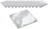 Light In The Dark 5 Inch Square Mirror Candle Plate with Beveled Edge Set of 12 - Small Square Mirror for Centerpieces, Wall Décor, Crafts...