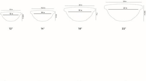The HC Companies 15.5 Inch Large Garden Bowl Planter - Shallow Plant Pot with Drainage Plug for Indoor Outdoor Flowers, Herbs, Chocolate...