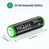 HiQuick 2800mAh AA Rechargeable Batteries High Capacity Performance, Per-charged 1.2V AA Batteries Pack of 8...