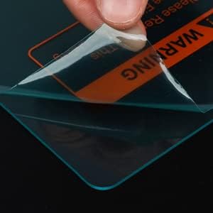 10-PACK Welding Protective Lens Large Viewing Screen Outer Replacement Lens 5.43 x 4.8 inch (138 x 122mm) Transparent Cover...