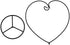 Archi 4 Pack Heart-Shaped Ornament Display Stand Iron Pothook Stand for Hanging Glass Terrarium (Heart)...