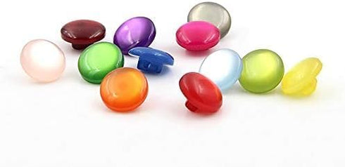 50pcs/Pack Red Resin Colored Shirt Pearl Buttons for Craft Sewing Fasteners...