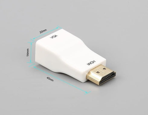 HDMI to VGA Adapter Converter, 1080P Male to Female Cord for Computer, Desktop, Laptop, PC, Monitor, Projector, HDTV, Xbox and More (Black)......