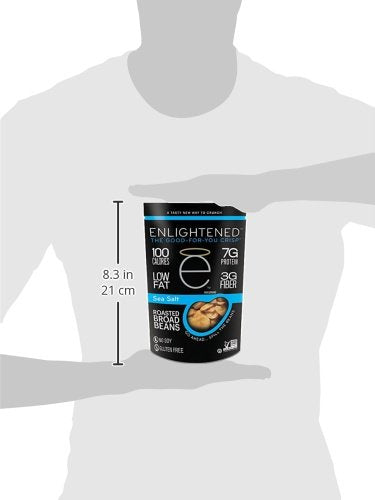 Enlightened Plant Protein Bean Snacks Sea Salt, 4.5 Oz...