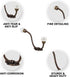 IndianShelf 2 Packs Decorative Coat Hooks Unique Wall Hooks Kids Iron Coat Rack Wall Mounted White Towel Holder Simple Hangers...