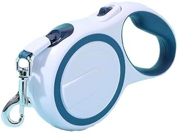 16FT 360° Tangle-Free Retractable Dog Leash with Non-Slip Handle |16ft Nylon Braided Rope | One Hand Brake, Pause, Lock (Sapphire Blue)...