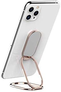 Phone Ring Holder Finger Kickstand Foldable Cellphone Stand 360° Degree Rotation Metal Ring Grip Holder for Magnetic Car Mount Compatible with iPh...