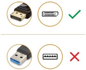 Cable Matters DisplayPort to HDMI Adapter (DP to HDMI Adapter is NOT Compatible with USB Ports, Do NOT Order for USB Ports on Computers)...