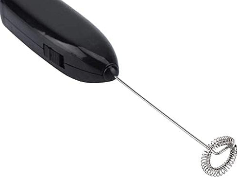 Black Milk Frother Handheld, Automatic Milk Foam Maker for BulletCoffee, Matcha, Stainless Steel Whisk Battery Operated Drink Mixer Blender Practi...