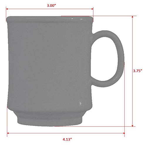 G.E.T. TM-1308-S-EC Sandstone 8 oz. Tritan Plastic Stacking Mugs (Pack of 4)...