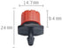 50PCS Adjustable Irrigation Drippers Sprinklers 1/4 Inch Emitters Drip Watering System for Vegetable Gardens, Flower beds, Lawn, Herbs Gardens...