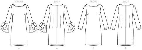 Vogue V9325E5 Very Easy Women's Lined Fitted Dress Sewing Patterns, Sizes 14-22, White...