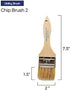 Pro Grade - Chip Paint Brushes - 12 Ea 2 Inch Chip Paint Brush Light Brown...
