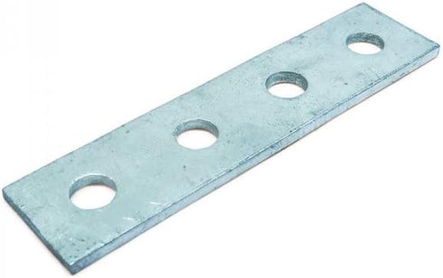 Straight 4 Hole Strut Channel Bracket, Silver (No Magnets)...