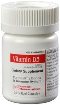 Ziks Vitamin D3 10000 IU (250 MCG), for Healthy Bones & Immune System...