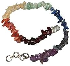 Natural Agate Stone With Seven Chakra Anklet For Chakra Baancing For Women's Accessories Healing Adjustable,multicolor...