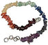 Natural Agate Stone With Seven Chakra Anklet For Chakra Baancing For Women's Accessories Healing Adjustable,multicolor...