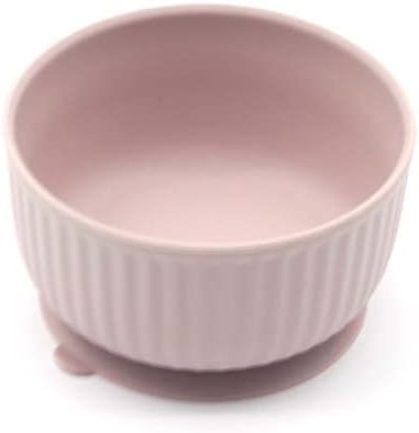 Cat Bowls with Suction Cup 13 Oz — Elevated Silicone Pet Dish with Non-Slip Bottom for Dry Food, Wet Food and Water (Soft pink)...