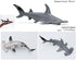 Solid Sea Animals Educational Toys,Simulation Ocean Shark Sea Creature Toy for Toddlers Kids (Hammerhead Shark)...