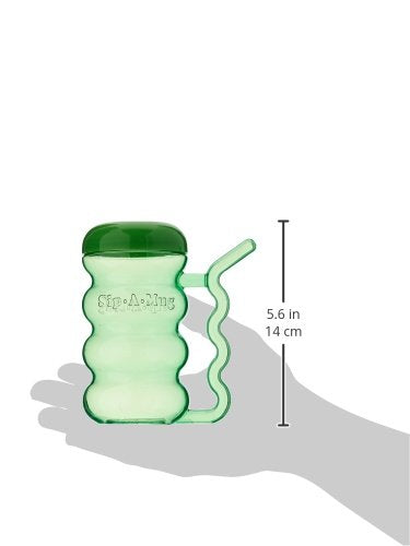Sammons Preston Small Cup with Built-In Straw, 13 oz. Sippy Cup with Secure Lid and Handle for Spill Prevention, Spillproof Mug with Fun Straw for...