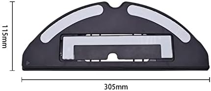 Replacement Dustbin Mop Cloth Mount Reservoir Accessory for Roborock S7 Series Robot Vacuum Cleaner Spare Part (Mop Cloth Mount (Black))...