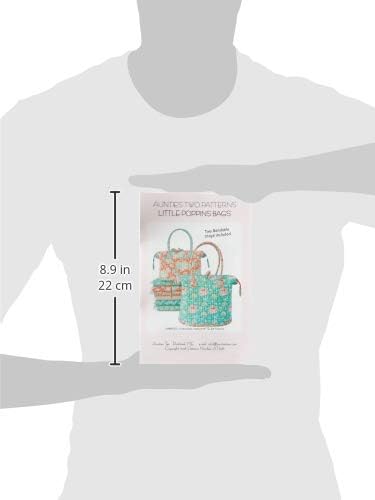 Little Poppins Bag Sewing Pattern with Two Bag Stays by Aunties Two...
