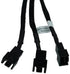 Phobya Premium 3-Pin x 3 Fan Cable Splitter (Power 3 Fans from One Connection Black Sleeving & Black Connectors...