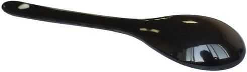 Black 10 pcs Porcelain Egg Spoons Ceramic Spoons 4.7 inch Coffee Dessert Yogurt Tea Milky Tea...