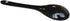 Black 10 pcs Porcelain Egg Spoons Ceramic Spoons 4.7 inch Coffee Dessert Yogurt Tea Milky Tea...