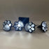 4 Solar Dog Animal Paw Print Lights Garden Statue Lantern Led Path 3" Light Lamp for Garden Patio Yard Decor Walkway Lighting (Cool White)...