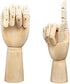Wood Artist Drawing Manikin Articulated Mannequin with Wooden Flexible Fingers 10" Left Hand (10 inches-The Right Hand)...