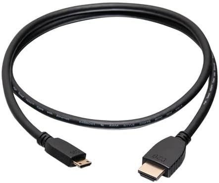Legrand - C2G Mini HDMI to HDMI Ethernet Cable, 4k High Speed HDMI Cable, Black 60 hz HDMI Cable, HDMI Cable 3 ft, 1 Count, C2G 50619...
