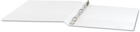 Universal 20702 Deluxe Round Ring View Binder, 1/2-Inch Capacity, 8.5 x 11, White...