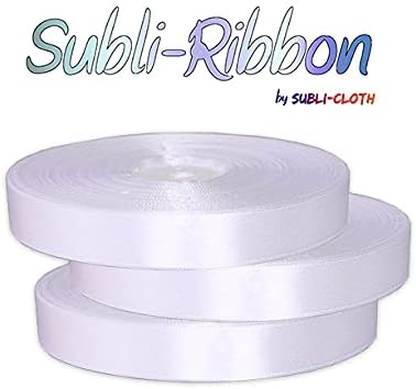 Subli-Ribbon Satin Strap for Sublimation Cloth Fabric Polyester (22mm x 50mts)...